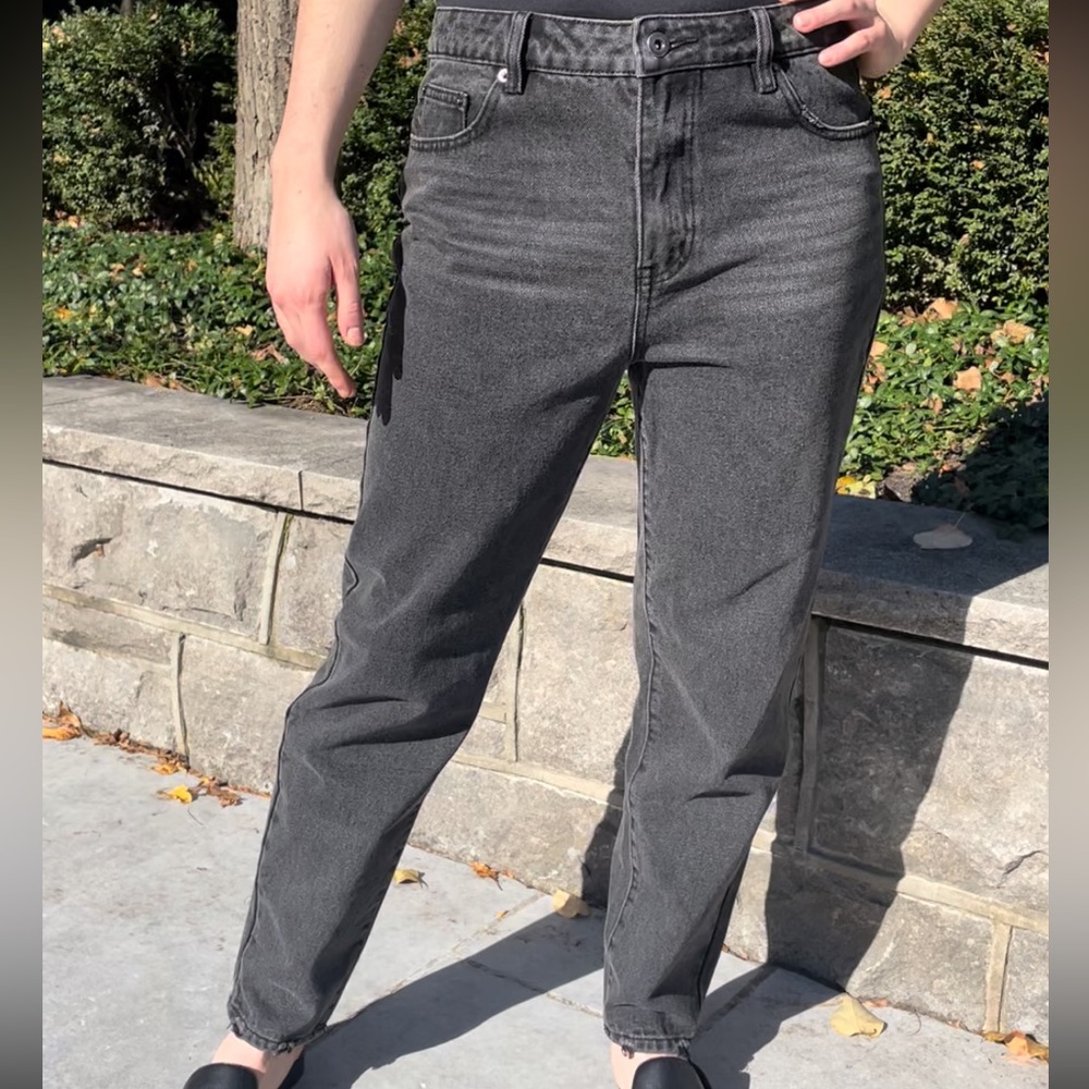 Zaiden black mom jeans